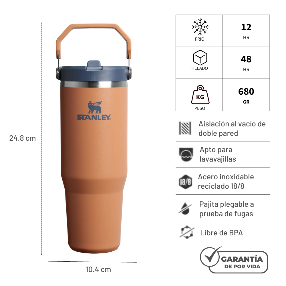 FLIP STRAW TUMBLER TOAST 887 ML