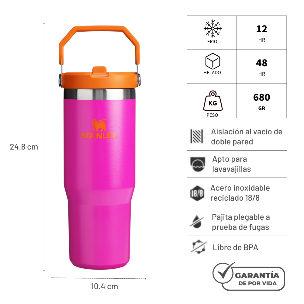 FLIP STRAW TUMBLER VIVID VIOLET 887 ML
