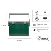 STANLEY COOLER 15 LITROS VERDE