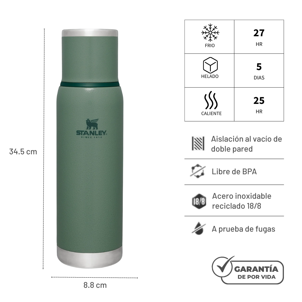 TERMO ADVENTURE TO-GO GREEN 1 LT