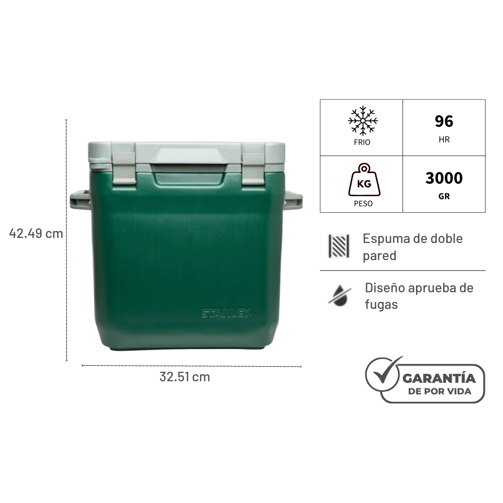 STANLEY COOLER 28 LITROS VERDE