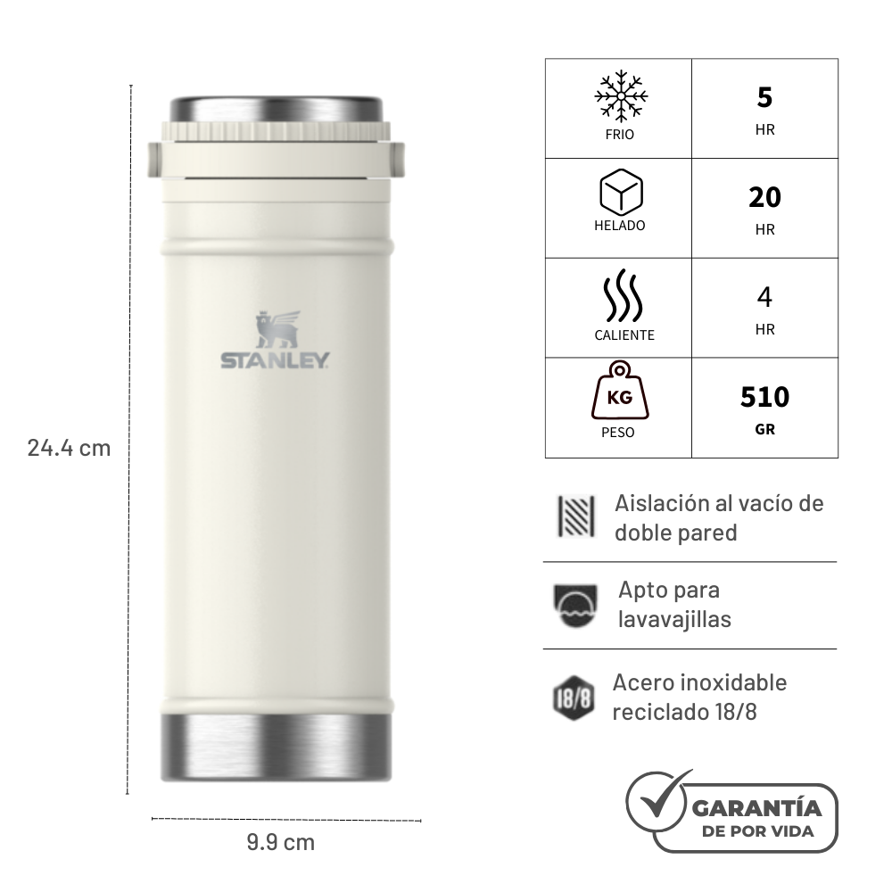 FRENCH PRESS 473 ML CREAM GLOSS