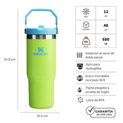 FLIP STRAW TUMBLER BRIGHT LIME 887 ML