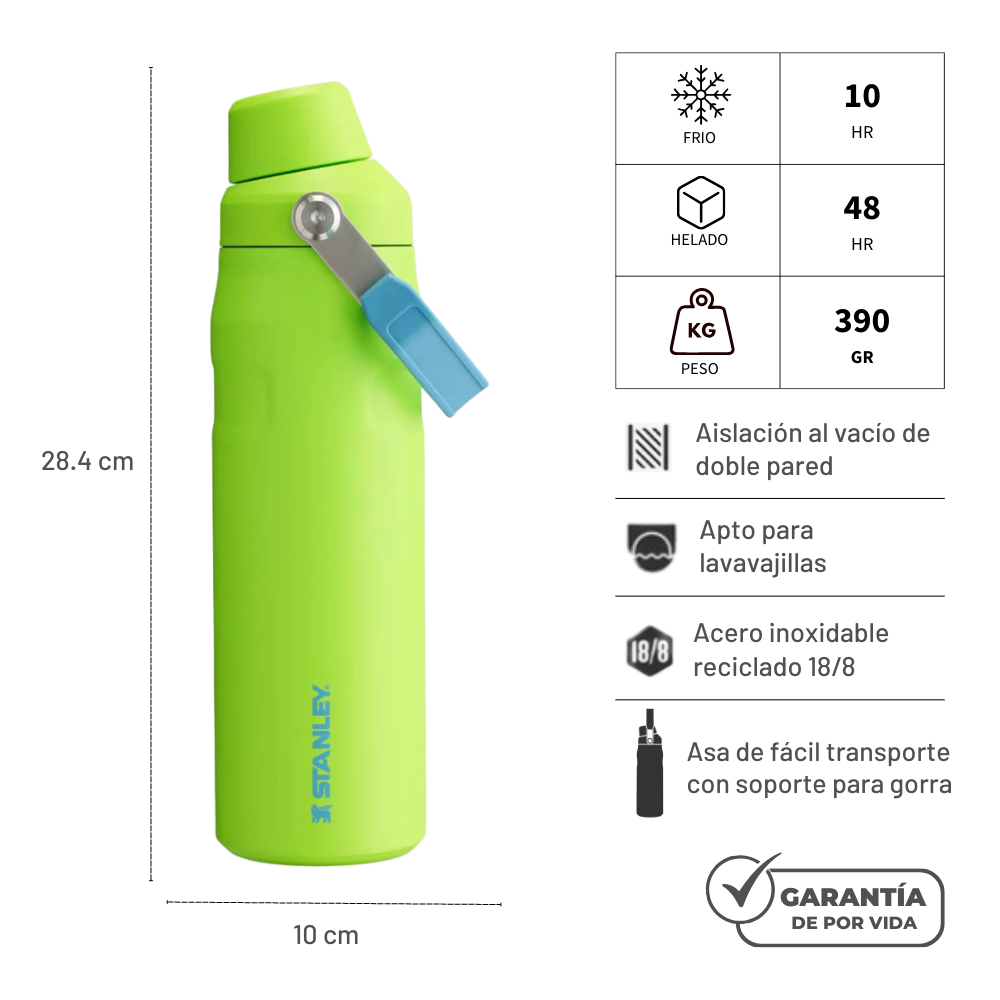 BOTELLA AEROLIGHT FASTFLOW LIME  710 ML