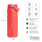 AEROLIGHT FLIP STRAW HOT CORAL 710 ML