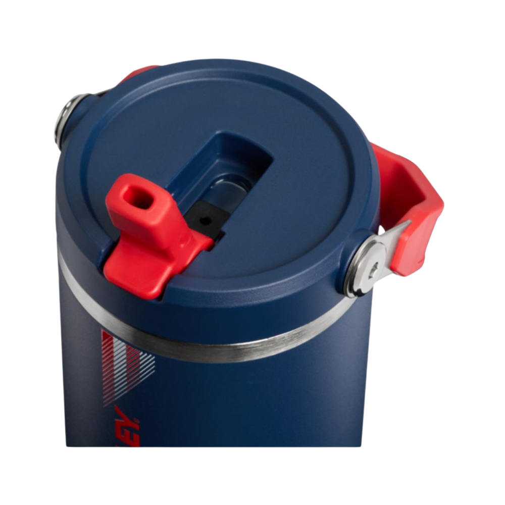 FLIP STRAW TUMBLER NAVY RED 887 ML