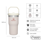 FLIP STRAW TUMBLER 591 ML ROSEQUARTZ