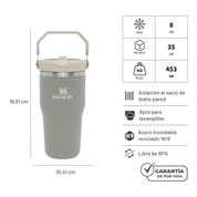 FLIP STRAW TUMBLER SAGE GREY 591 ML