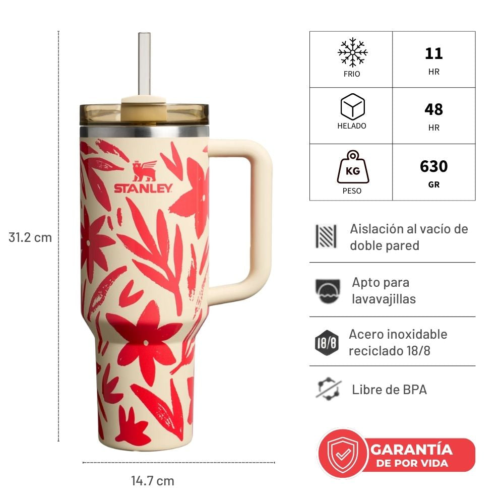 QUENCHER H2.0 ADVENTURE RESORT FLORAL 1.18 LTS