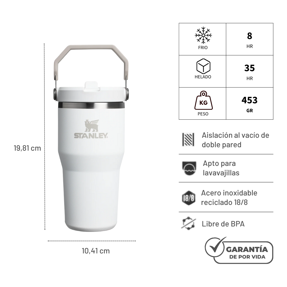 FLIP STRAW TUMBLER 591 ML FROST