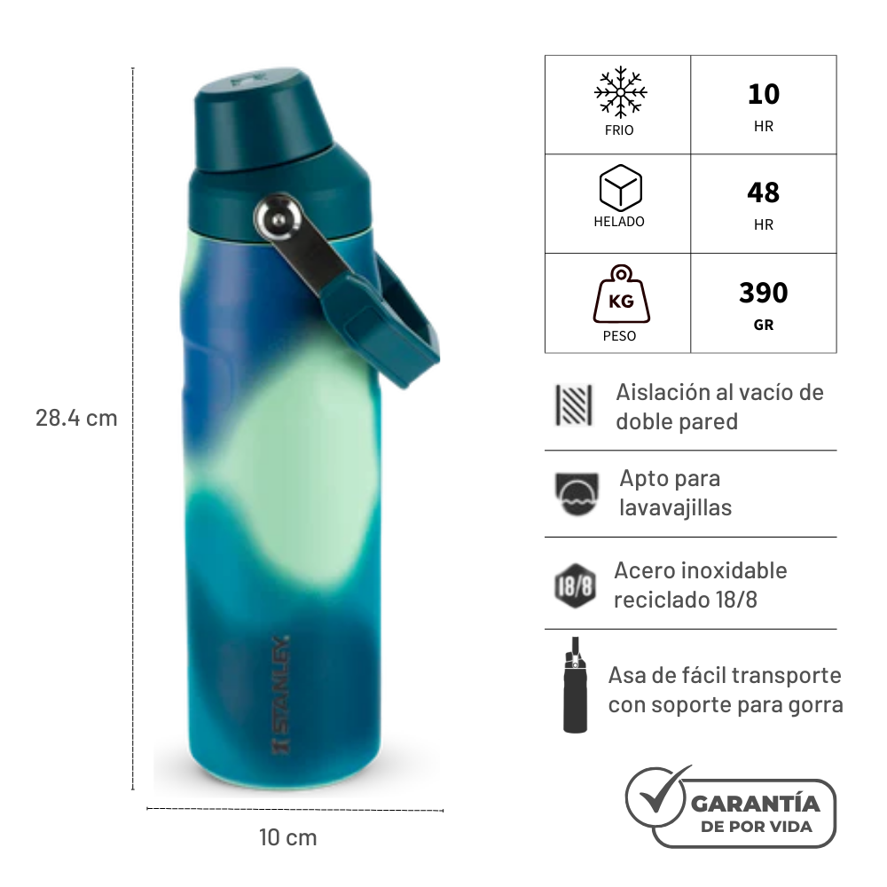 BOTELLA AEROLIGHT ICEFLOW COASTAL TEAL MOTION 710 ML