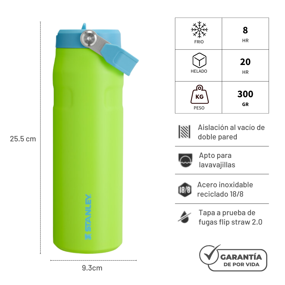 AEROLIGHT FLIP STRAW BRIGHT LIME 710 ML