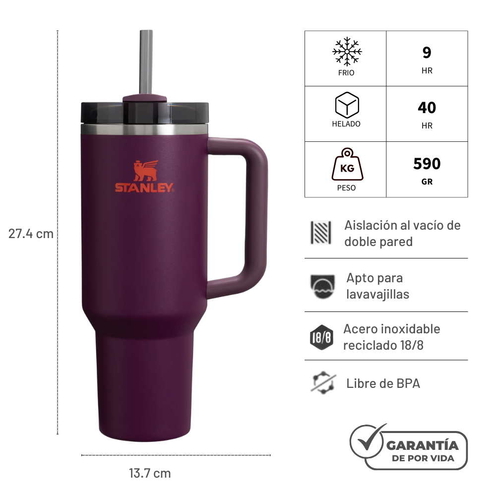 QUENCHER 887 ML PLUM