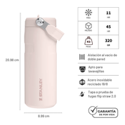 AEROLIGHT FLIP STRAW ROSE QUARTZ 473 ML