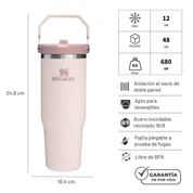 FLIP STRAW TUMBLER ROSEQUARTZ 887 ML