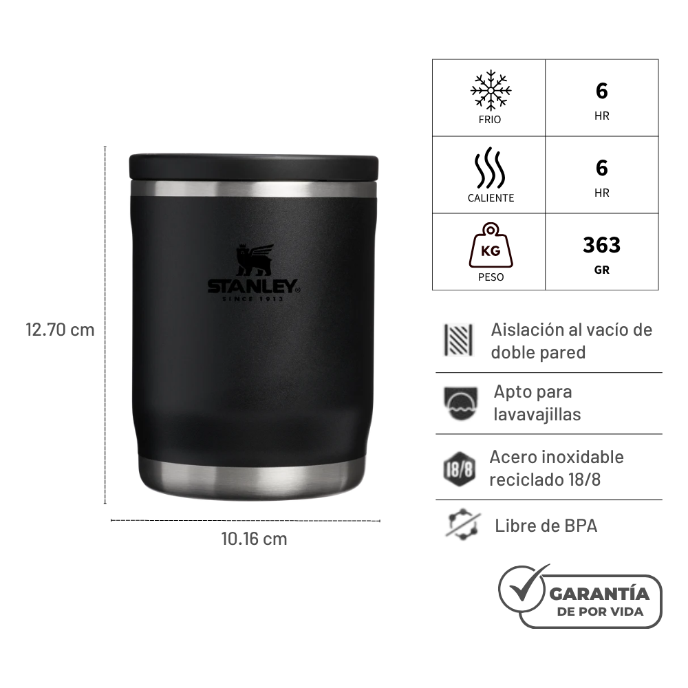 TERMO DE COMIDA ADVENTURE BLACK 532 ML