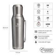 TERMO IDEAL MATE STAINLESS STEEL ASH 1.2 LTS