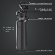 FLOWSTATE SPRING BOTTLE BLACK 591 ML