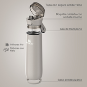 FLOWSTATE SPRING BOTTLE ASH 591 ML
