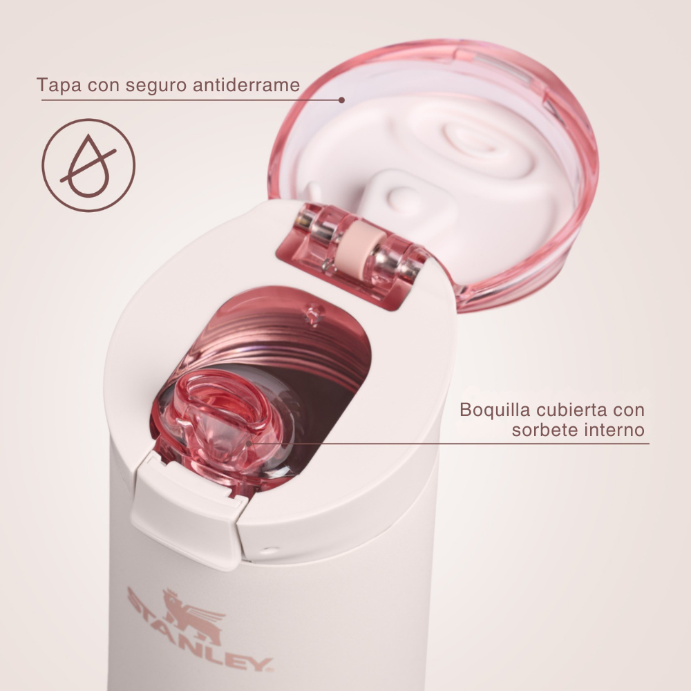 FLOWSTATE SPRING BOTTLE ROSE QUARTZ 591 ML