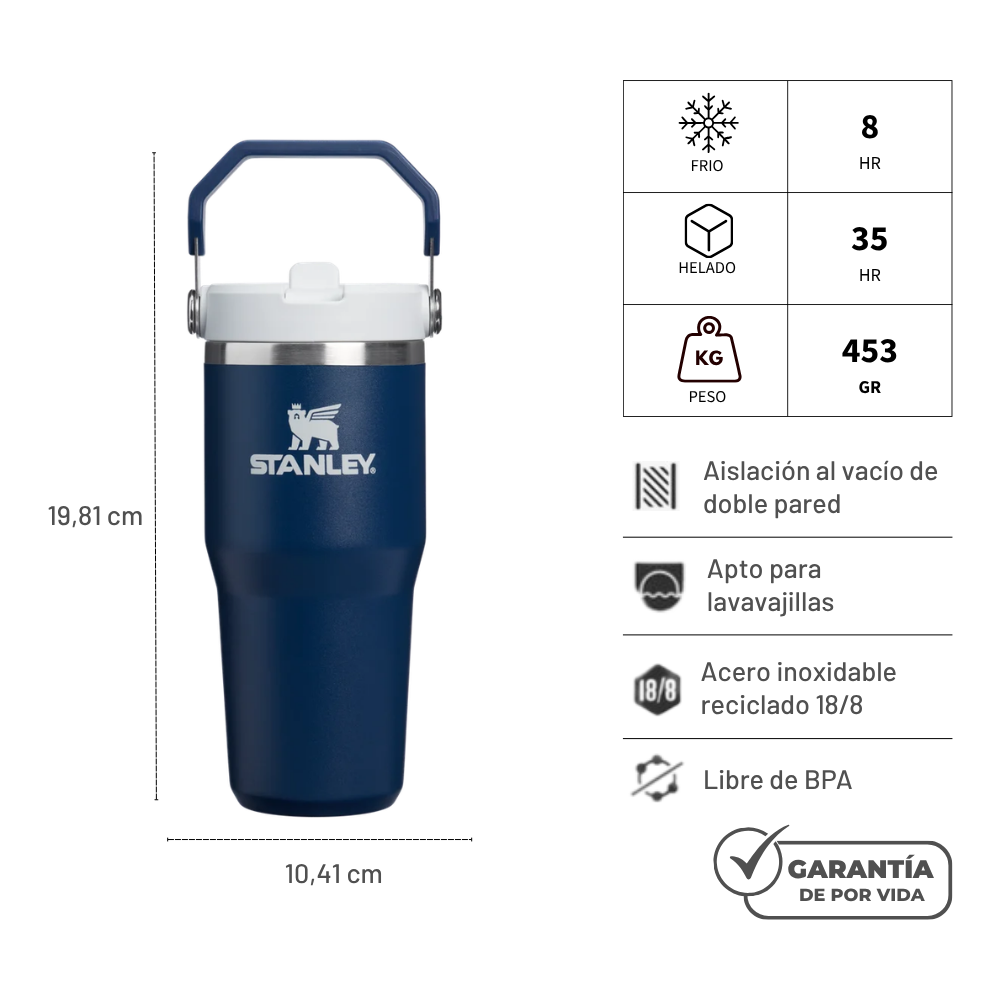 FLIP STRAW TUMBLER DARK NAVY 591 ML