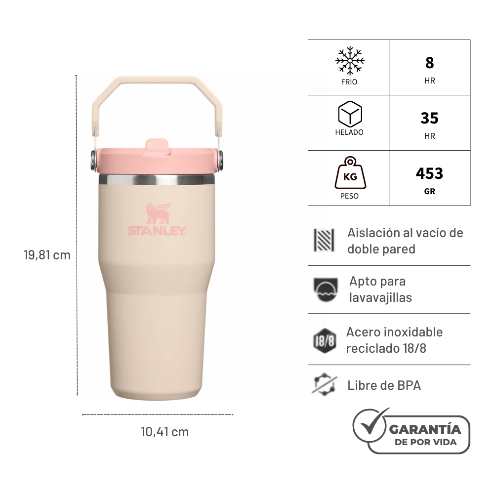 FLIP STRAW TUMBLER CHAMPAGNE 591 ML